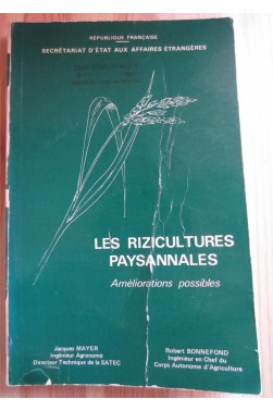 Les rizicultures paysannales: Améliorations possibles