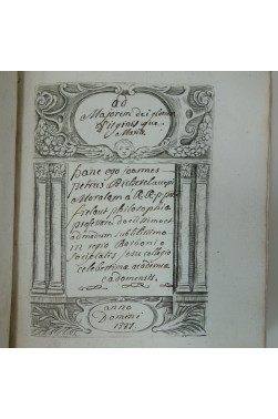 [ manuscrit de philosophie en latin ] philosophia pars altera ethica seu moralis, cadomi [ Caen, 1737 ]