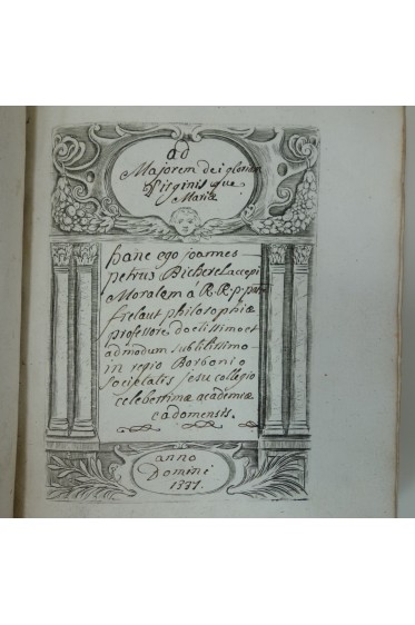 [ manuscrit de philosophie en latin ] philosophia pars altera ethica seu moralis, cadomi [ Caen, 1737 ]