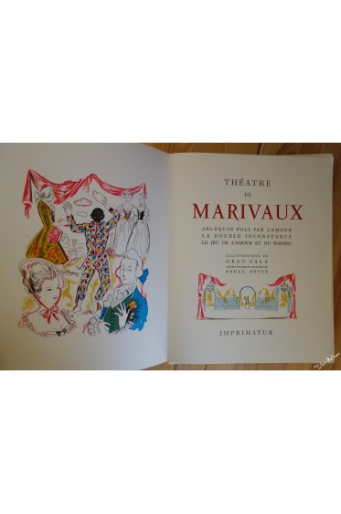 Théâtre de Marivaux. Illustrations de Grau Sala, gravées par Roger Boyer. 2/2