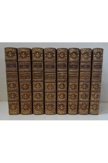 Sermons du Père Charles Frey de Neuville. 8 tomes, complet, 1776