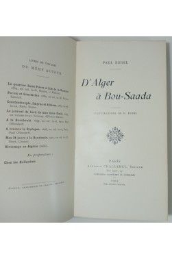 D'Alger à Bou-Saada. Illustrations de H. Eudel