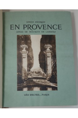 En Provence. Spias de Maurice de Lambert. Sur vlin, numrot