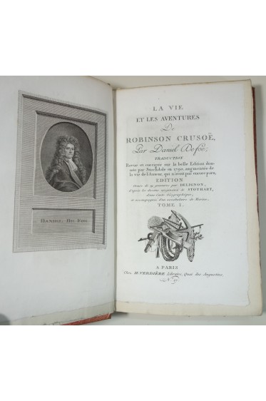 a vie et les aventures de Robinson Cruso. 19 gravures par