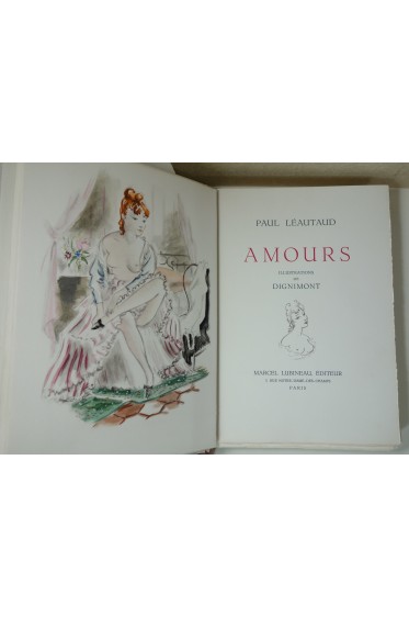 Amours. Illustrations en couleurs de Dignimont. Marcel Lubineau éditeur, 1958