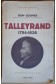 Talleyrand 1754-1838 - Duff Cooper - 1937 - Payot -