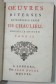 Oeuvres diverses de Monsieur l'abbé de Chaulieu. 2/2 Chez Jean Nours 1740