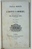 Eugène Sue - Paula Monti ou l'Hotel Lambert. Edition originale, Gosselin 1842 - 2 tomes