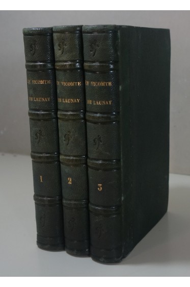 Vicomte de Launay. Lettres parisiennes - 1856, 3/3 complet, reliures