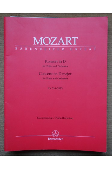 Mozart, Konzert in D für Flöte und Orchester - Concerto in D major for Flute and Orchestra - KV 314 (285 d)