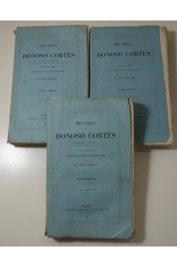 Oeuvres de DONOSO CORTES, Marquis de VALDEGAMAS - 3/3 - 2ème édition, Vaton, 1862