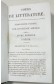 Cours de Littérature par J. F. LAHARPE ( La Harpe ) - 22/23 tomes, Lebigre éditeur, 1834 - RARE