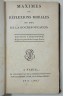 Maximes et réflexions morales de La Rochefoucauld.1802 - An X - Didot Ed. stéréotype