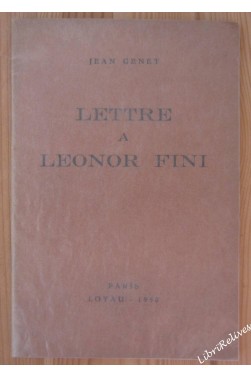 Lettre à Leonor Fini - avec 8 planches - numéroté