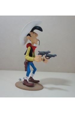 Figurine LUCKY LUKE 16cm, d'après Marie LEBLON, 2002, ATLAS.