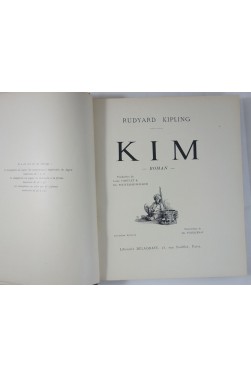 Rudyard KIPLING. KIM - illustré par Ch. FOUQUERAY. Reliure, Delagrave, 2è édition