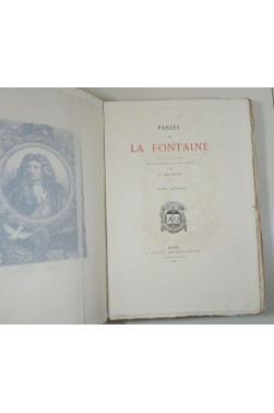 Fables de La Fontaine. Edition Illustrée de 75 Planches à l'Eau-Forte par A. Delierre. 2 tomes, Quantin - 1883