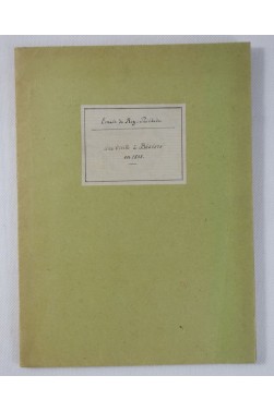 [ RARE copie MANUSCRITE 1943] REY-PAILHADE. - Méditations philosophiques d'un octogénaire - Une visite à Béziers en 1838