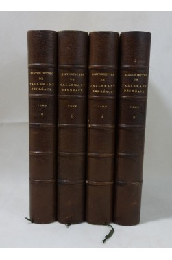 Les historiettes de TALLEMANT DES REAUX, tomes 2 à 5 - Belles reliures, Techener, 1862