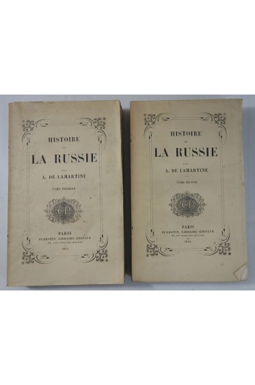 EO - A. de LAMARTINE. Histoire de la RUSSIE 2/2 - Perrotin, 1855, Edition originale