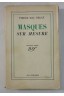 Pierre MAC ORLAN. Masques sur mesure - 1937, Troisième édition, nrf - Gallimard