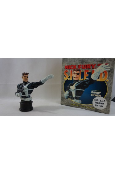 MARVEL mini-bust - NICK FURY agent of S.H.I.E.L.D. INSIGNIA n°417/2000 - BOWEN Designs - 14cm