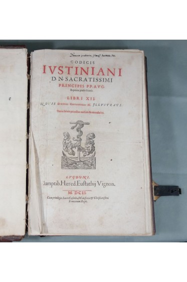 RARE In-Folio, 1602, GODEFROY. Codicis Iustiniani - Code Justinien + Authenticae + Feudorum