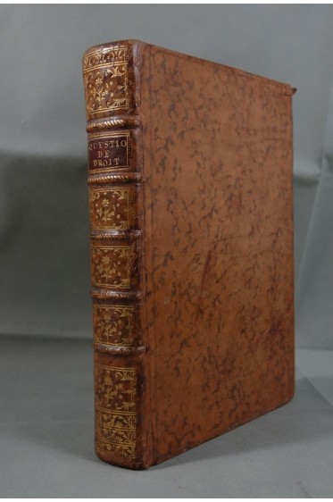 BRETONNIER Recueil des principales Questions de Droit - 1783 - RELIURE IN-4 RARE