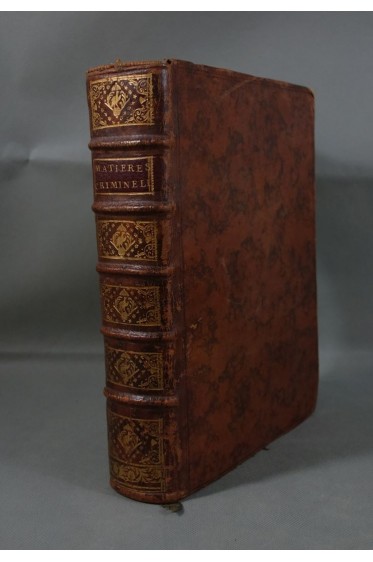 ROUSSEAU de la COMBE. Traité des MATIERES CRIMINELLES - 4ème édition, 1751 - RELIURE in-4 - Chez Gras