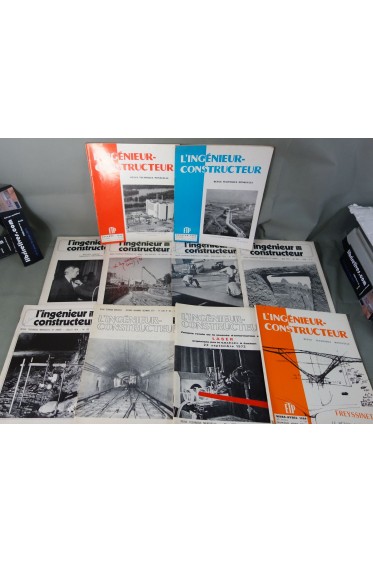 Lot 8 n° Revue l'INGENIEUR-CONSTRUCTEUR - ETP - Chemins de fer français 1961-1995