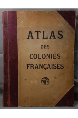 ATLAS des COLONIES françaises - 39 CARTES couleurs in-plano - GRANDIDIER, 1934