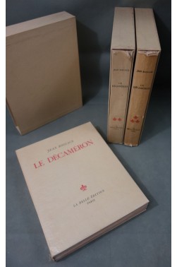 BOCCACE. Le DECAMERON - Illustré compositions de Raoul SERRES - 3 tomes, numéroté sur LANA