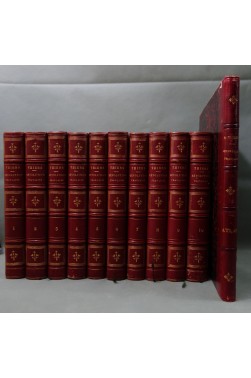 THIERS. Histoire de la Révolution Française en 10 tomes + ATLAS de 32 cartes - Gravures, Furne 1846