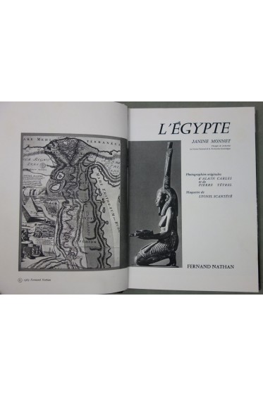 Janine MONNET. L'EGYPTE - belles photos de CARLES et TETREL - Pays et Cités d'Art 1963