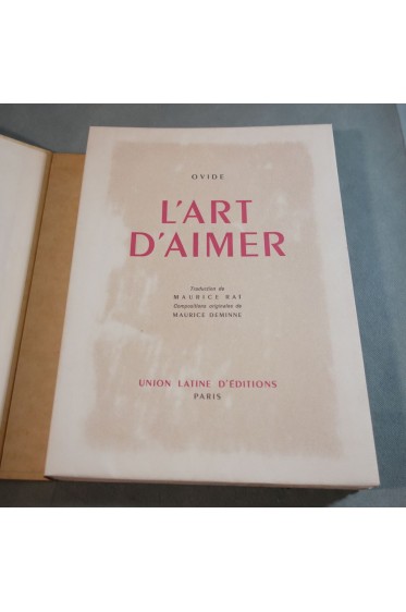 OVIDE. L'art d'aimer - Compositions originales de Maurice DEMINNE. Num. 1946