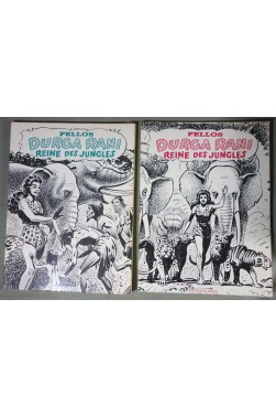 Durga Rani, Reine des jungles - Vol. 1 et 2 - Pellos - Ed. SERG, 1976 -