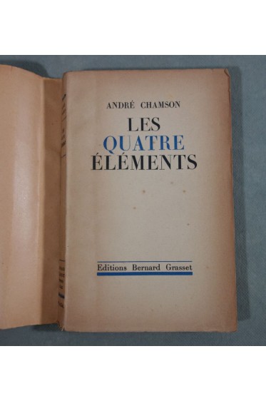 André CHAMSON. Les quatre éléments - L'Aigoual. Edition Originale sur Vélin Edita - 1935