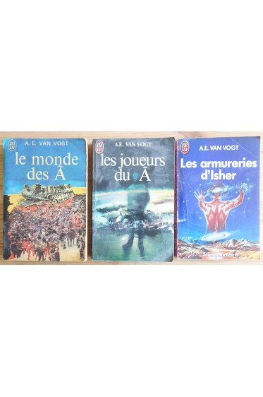 Lot A. E. Van Vogt - Le monde des A + Les joueurs du A + Les armureries d'Isher - J'ai Lu -