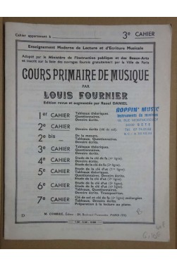 Cours primaire de musique - cahier 2bis, 3, 4,5 et 7 [Reliure inconnue]