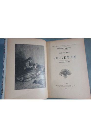 Edmond ABOUT. Nouvelles et Souvenirs - 13 gravures d'après Emile Bayard. Hachette, 1913