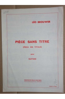 Pièce sans titre No1 - Guitare [Partition]