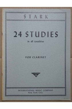 24 Studies in all tonalities for clarinet - Stark [Partition]