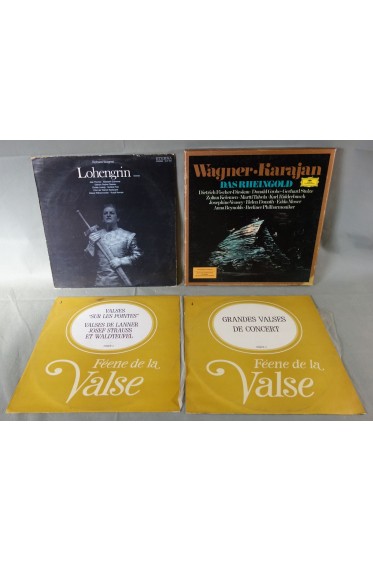 LOT x6 Vinyles 12" 33 tours LP - coffret WAGNER - KARAJAN Das Rheingold + Lohengrin