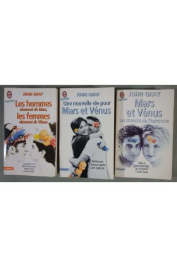 Lot:Les hommes viennent de Mars et les femmes de Vénus +Une nouvelle vie +Les chemins de l'harmonie