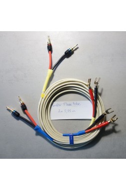 Cables enceintes montés Monster XP Magnetic Flux Tube - 2x2,55m + 4 fourches + 4 coudés