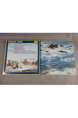 Lot x4 LP 12" Musique Russe Coffret Deutsche Grammophon + The Sea Debussy - Ibert