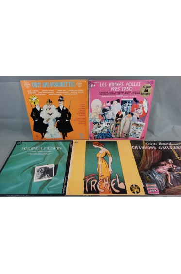 Lot x8 Disques LP 12" Cent ans d'operettes - Régine CRESPIN - Fréhel - Les Années Folles - Colette Renard