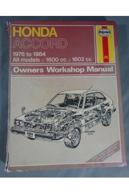 REVUE TECHNIQUE Automobile - ACCORD 1976 to 1984 Owners Workshop Manual - HAYNES 351