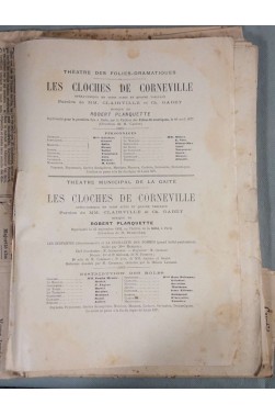 Les cloches de Corneville - opéra comique en 3 actes - Partitions chants et piano -