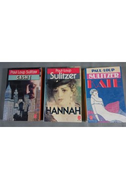 Lot 3 Paul Loup Sulitzer - Kate + Cash ! + Hannah - Le Livre de Poche 1983-88-90